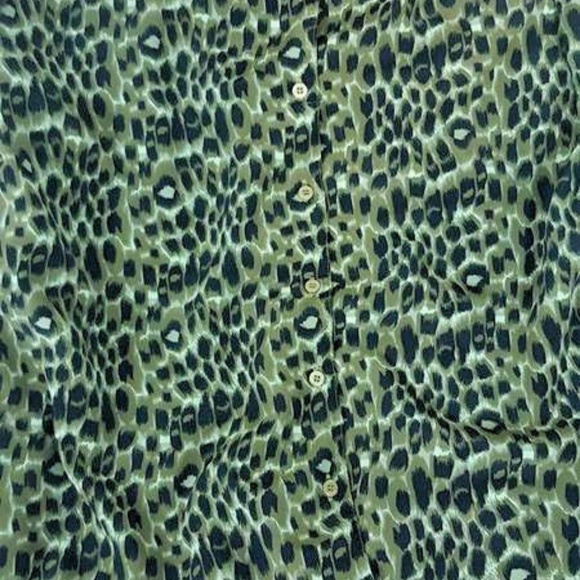 NEW GEAR PLUS Cheetah Print Polyester Shirt sz 3X - Picture 3 of 5